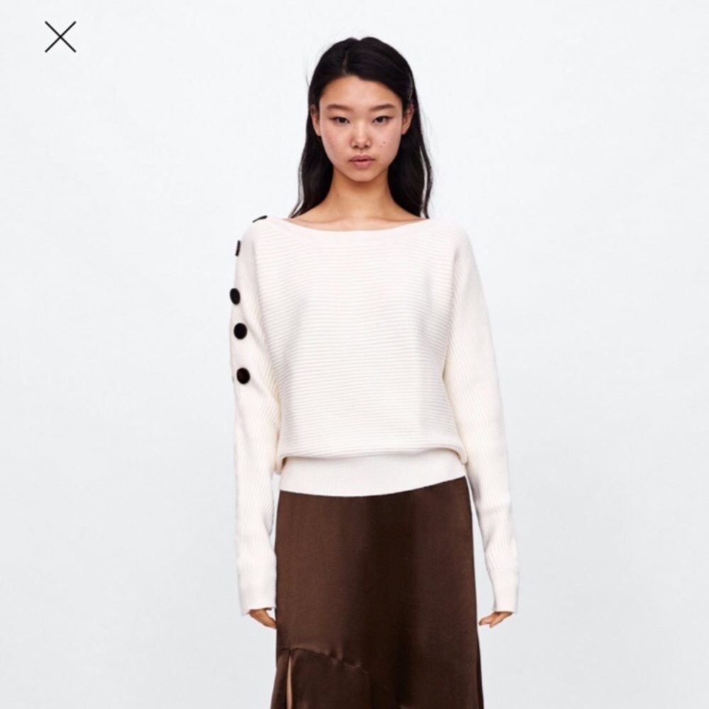 Zara Knit Ribbed Sweater